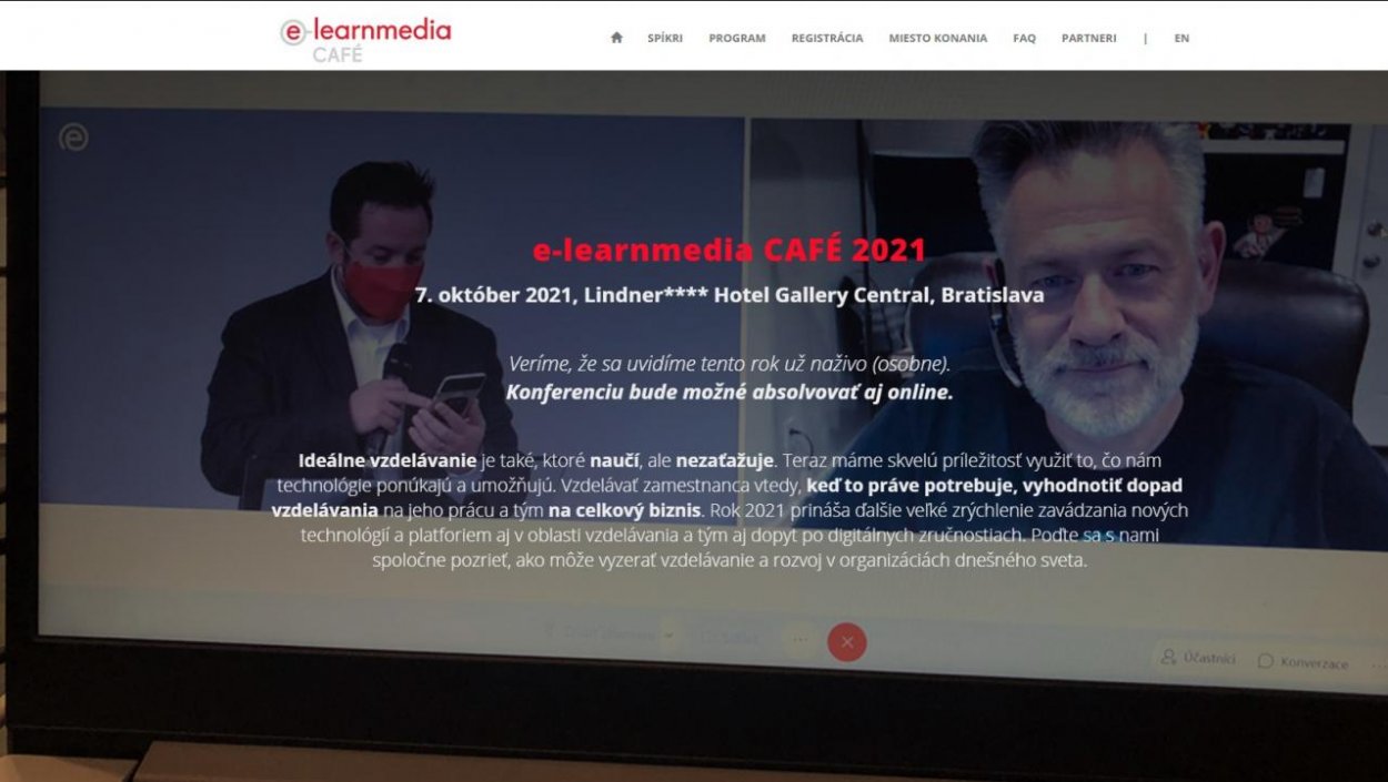 Konferencia o digitálnom vzdelávaní e-learnmedia CAFÉ 2021