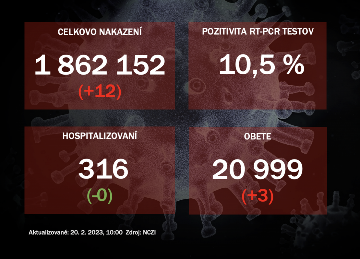 Koronavírus ONLINE: PCR testy za nedeľu odhalili 102 pozitívnych