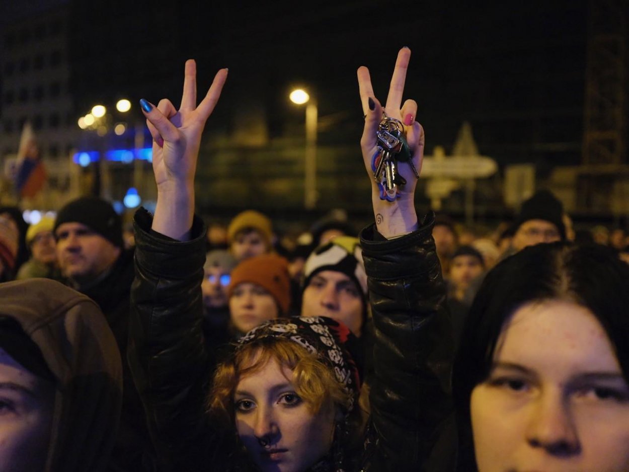 Fotogaléria: Zhromaždenie za slobodu a demokraciu