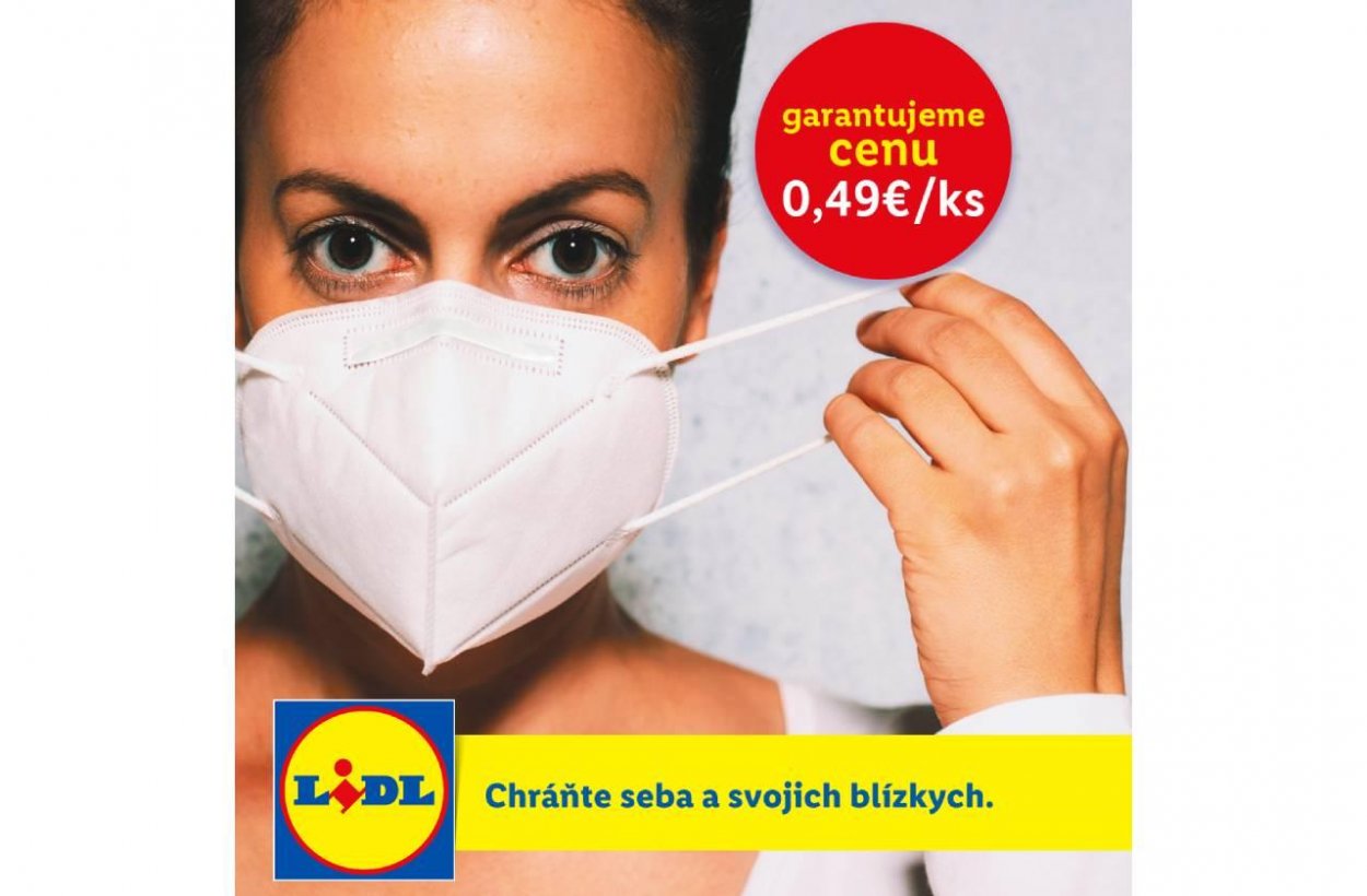 Lidl sa rozhodol predávať FFP2 respirátory bez zisku