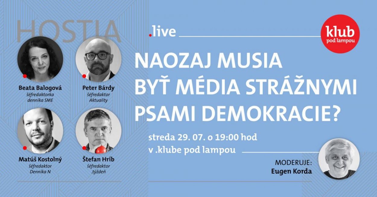 Debata šéfredaktorov: Médiá majú za úlohu strážiť demokraciu. Je to stále potrebné? 