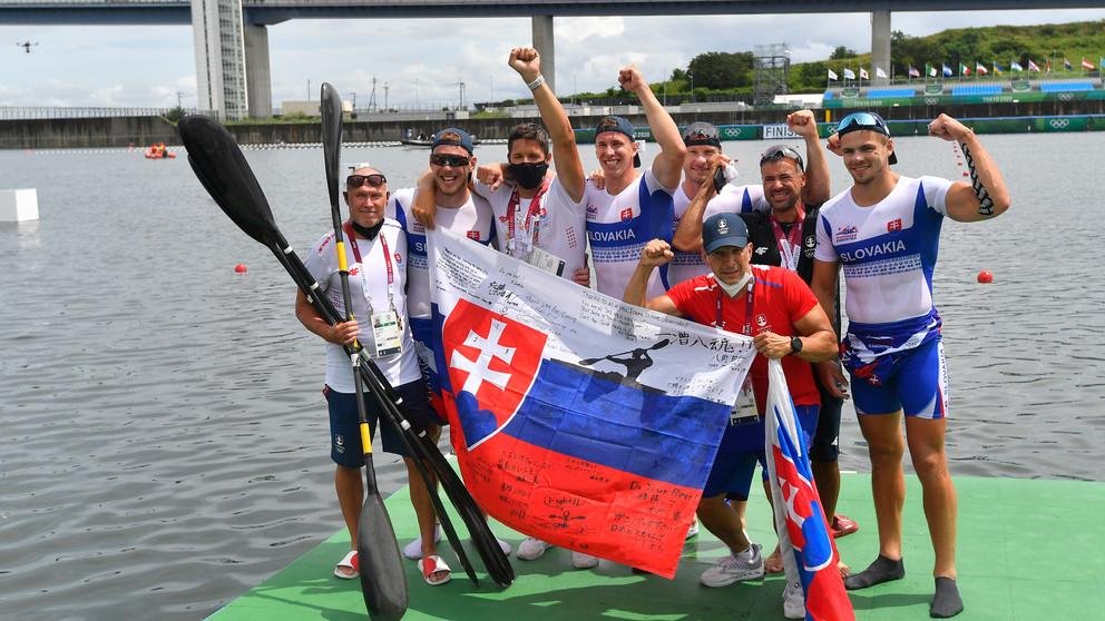 Slovenský štvorkajak získal na olympiáde v Tokiu bronzovú medailu