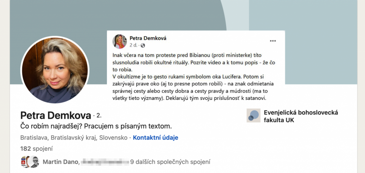 Ako šéfka komunikácie Ministerstva kultúry objavila pred Bibianou satanizmus