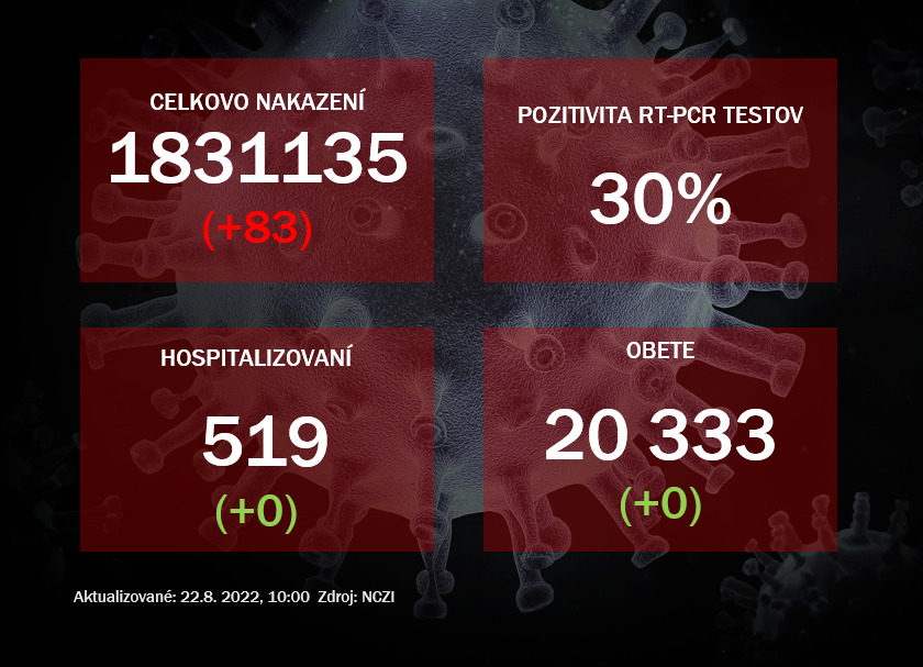 Koronavírus ONLINE: V Nedeľu nepribudli obete ani hospitalizovaní