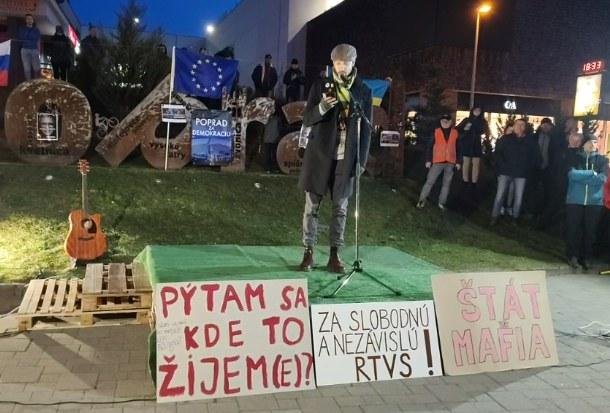 Priamy prenos z protestu v Poprade