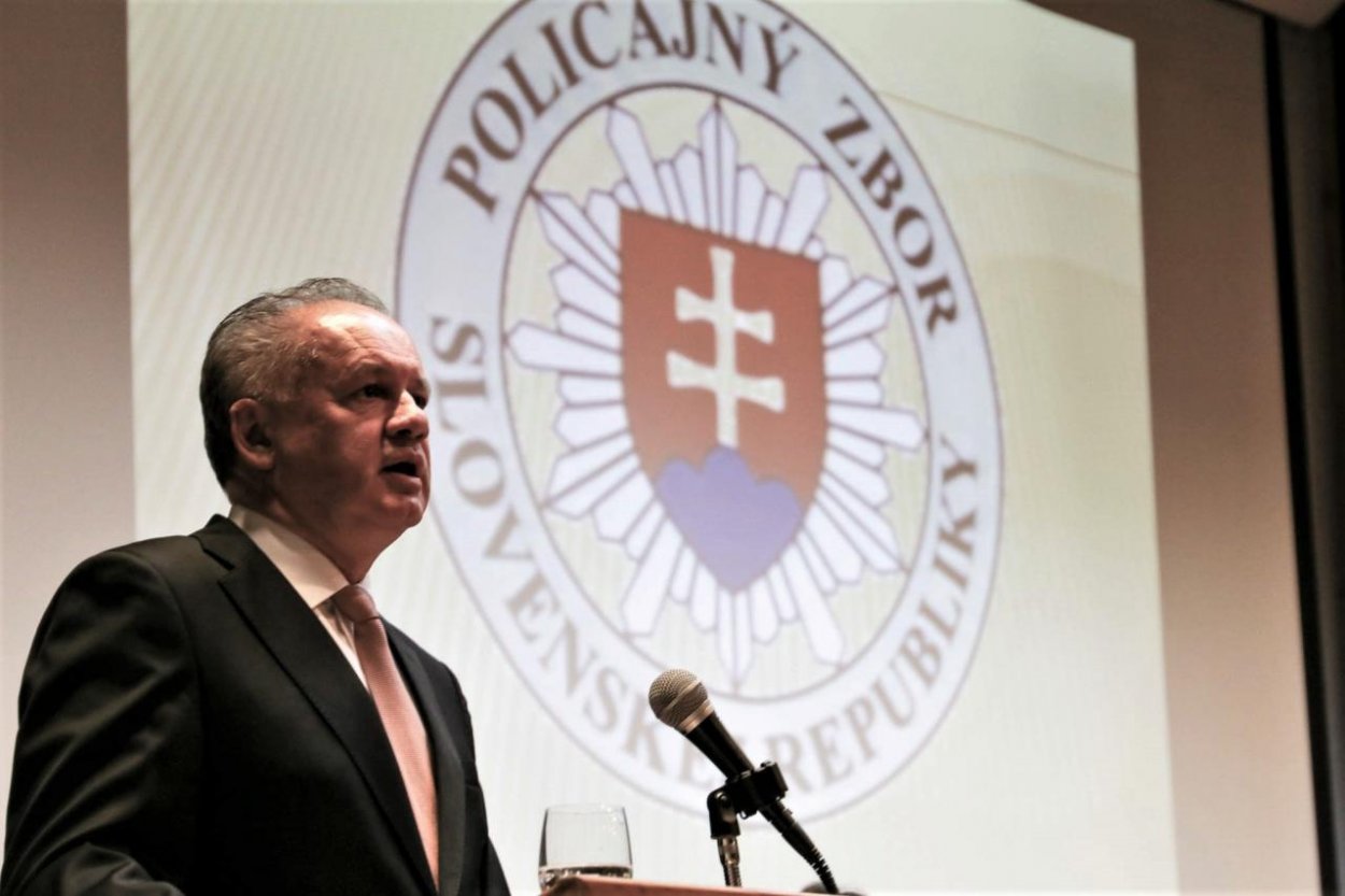 Prezident Andrej Kiska sa zúčastnil  na takzvanom aktíve vedenia polície