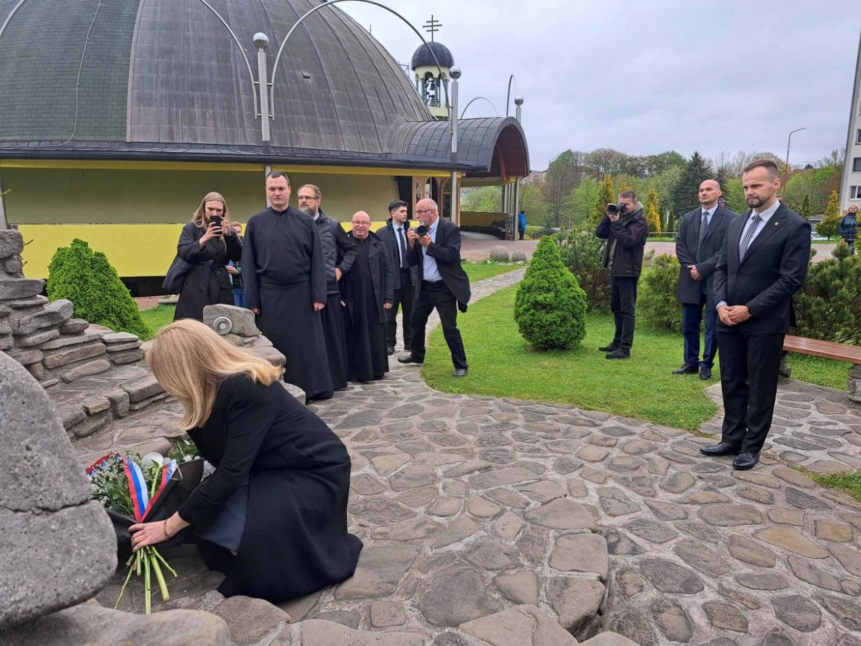 Prezidentka si v Starej Ľubovni uctila obete nešťastia z Podhradia