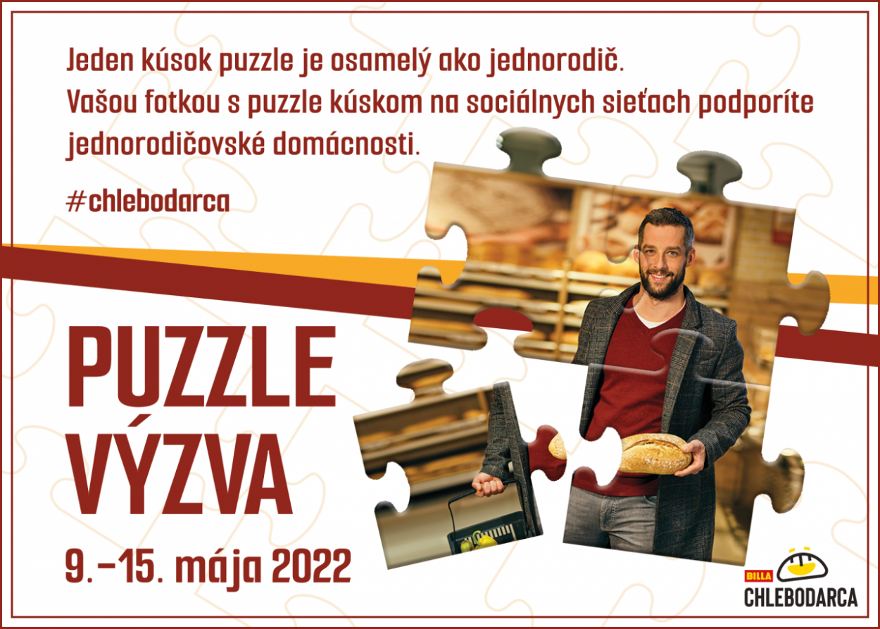 Povedzte osamelým mamám a otcom, že to zvládnu. BILLA ľuďom vyhlasuje Puzzle výzvu na podporu jednorodičov