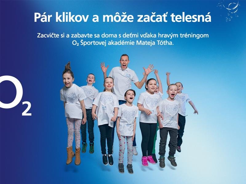 O2 Športová akadémia Mateja Tótha spúšťa Telesnú na doma. Zacvičte si spolu s vašimi deťmi