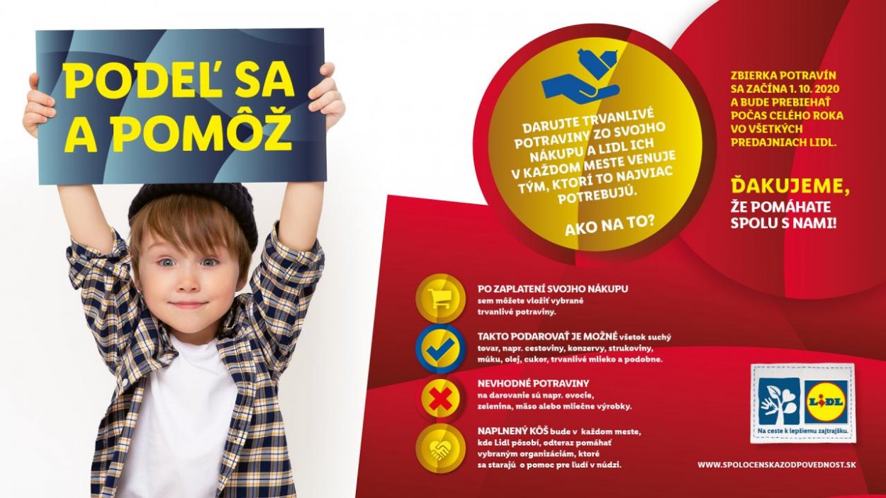 Lidl: Najväčšia zbierka doteraz podporila núdznych potravinami v hodnote viac ako 200 000