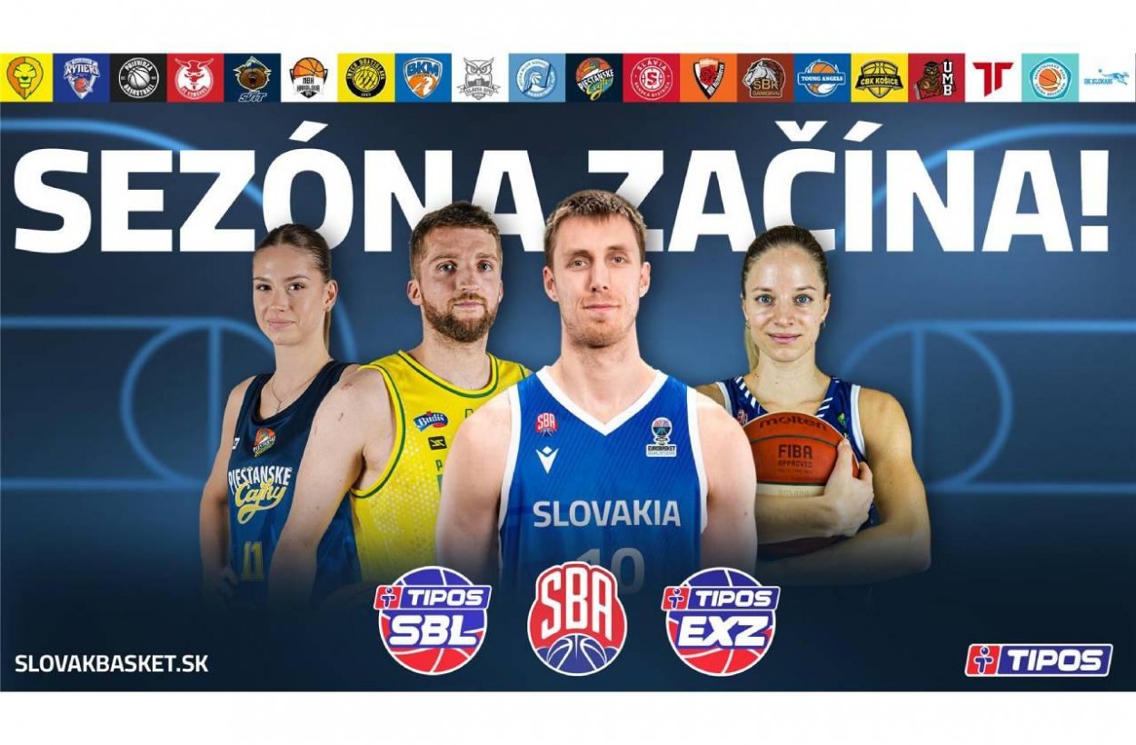 TIPOS potvrdzuje svoju rolu lídra v podpore slovenského športu. Podporí najvyššie domáce basketbalové súťaže a reprezentácie​ 