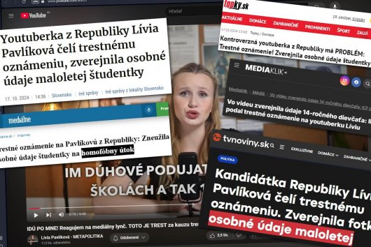 Trestné oznámenie na Líviu z Kulturblogu je medveďou službou