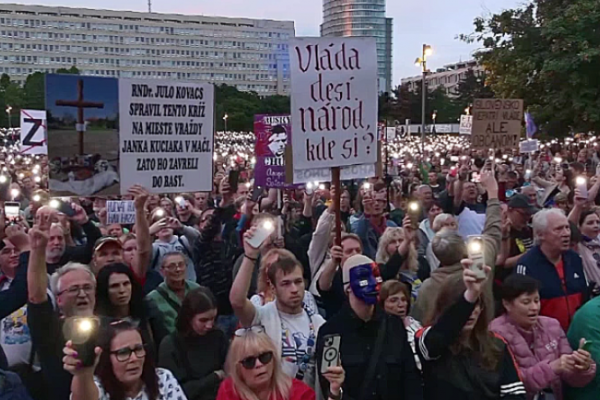 PS, KDH, SaS a Demokrati na protestoch: Spoločne porazíme Fica