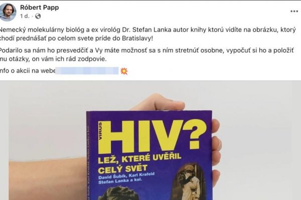 Robo Papp spochybňuje HIV/AIDS, údajne je podané trestné oznámenie