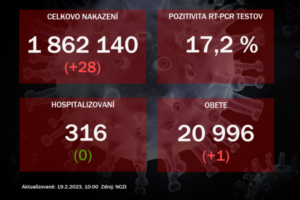 Koronavírus ONLINE: Za sobotu pribudla jedna obeť