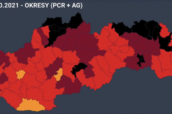 Dáta bez pátosu: Delta vývoj okresov – posledných 5 týždňov