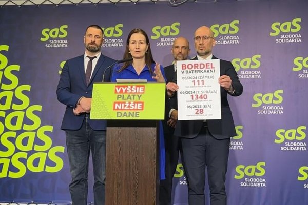 SaS kritizuje projekt baterkárne pri Šuranoch, chýbajú podľa nich povolenia aj odpovede