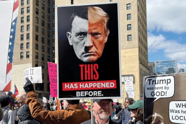 Marci Shore na proteste No Kings v Pittsburghu