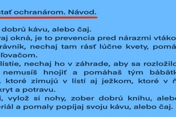 Rosie Naive Art: Ako sa stať ochranárom?