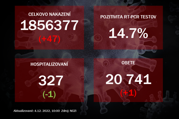 Koronavírus ONLINE: PCR testy v sobotu odhalili 47 pozitívnych