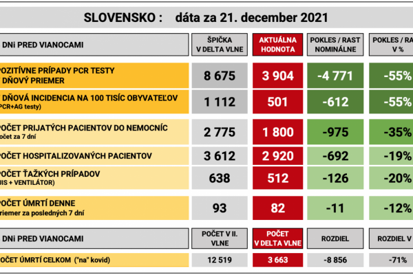 Dáta bez pátosu: 3 dni do Vianoc - prvé dáta porovnania Delty a Omicronu z Veľkej Británie